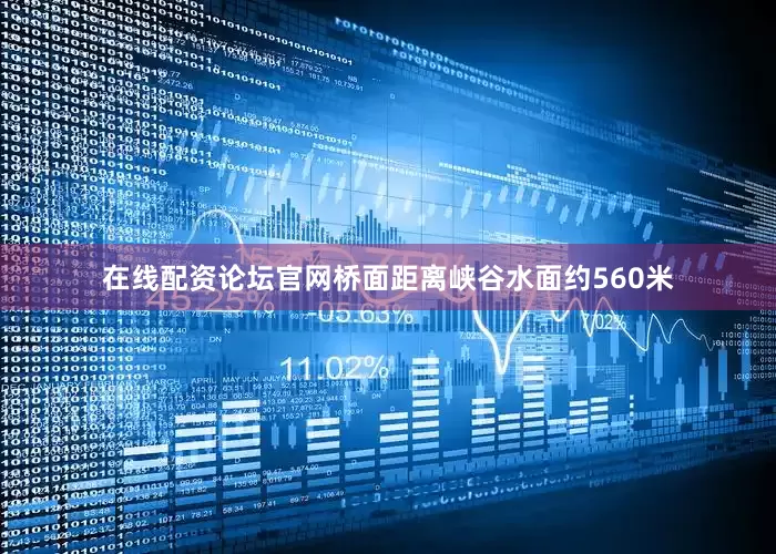 在线配资论坛官网桥面距离峡谷水面约560米